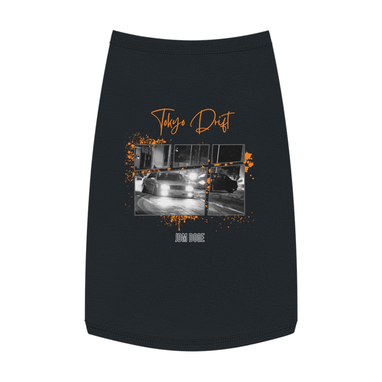Matching JDM dog shirt for your dog and for you .Toyota Celsior & Mark II Drifting Dog T-shirt (Tokyo Drift) BACK