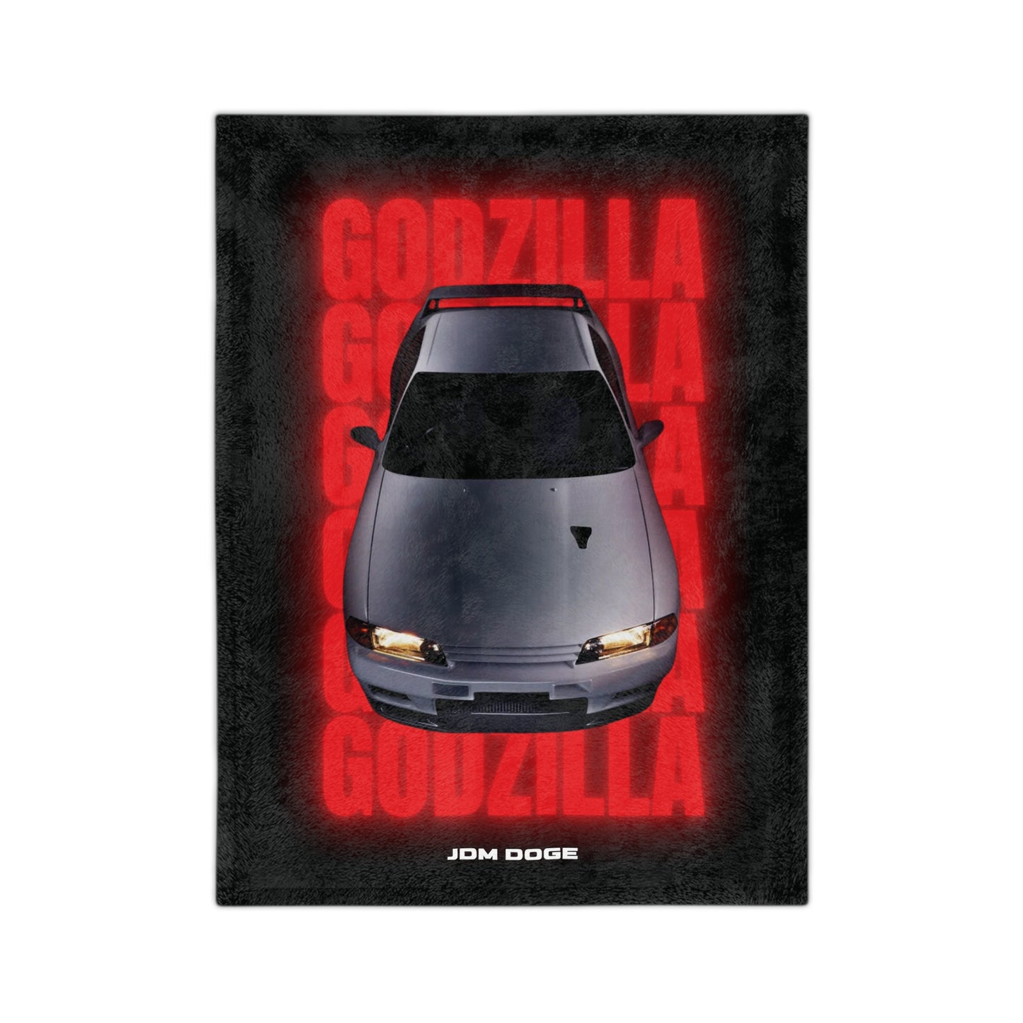 Godzilla R32 Nissan Skyline Car Blanket to Cover your Seats or Bed