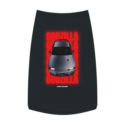 Godzilla R32 Nissan Skyline Dog T-Shirt (Back Side) to match with your dog, JDM, Drifting, Touge