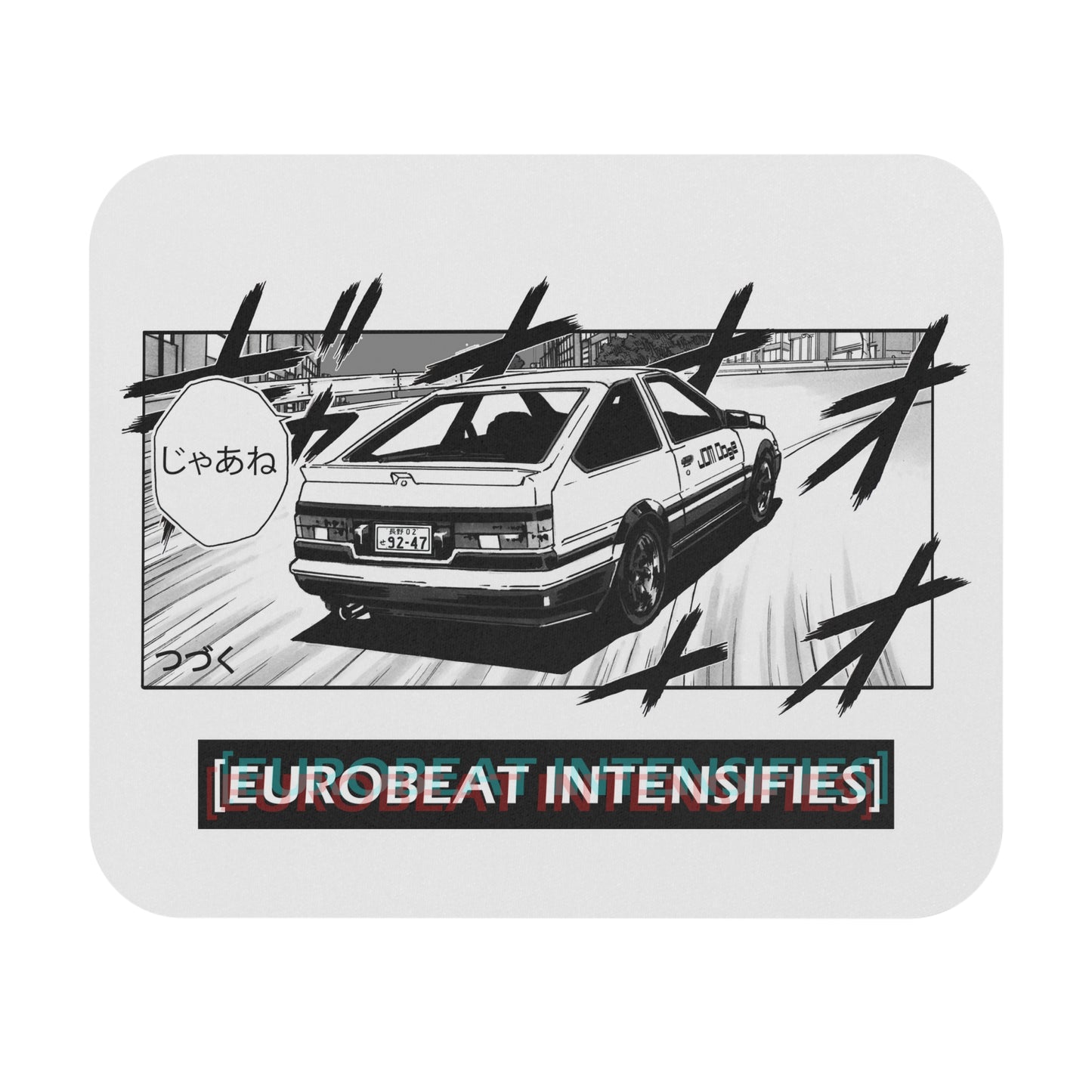 Eurobeat Intensifies Mouse Pad