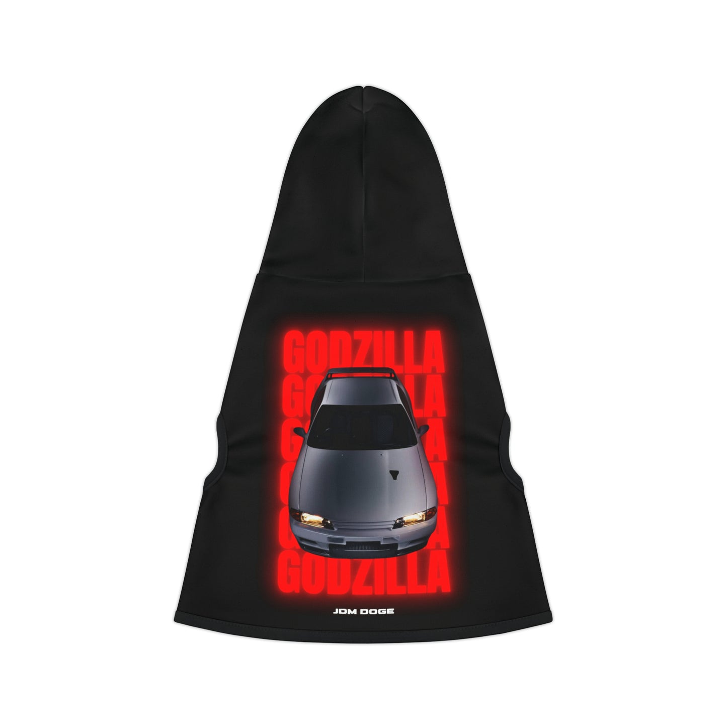 Godzilla R32 Nissan Skyline Dog Hoodie BACK JDM