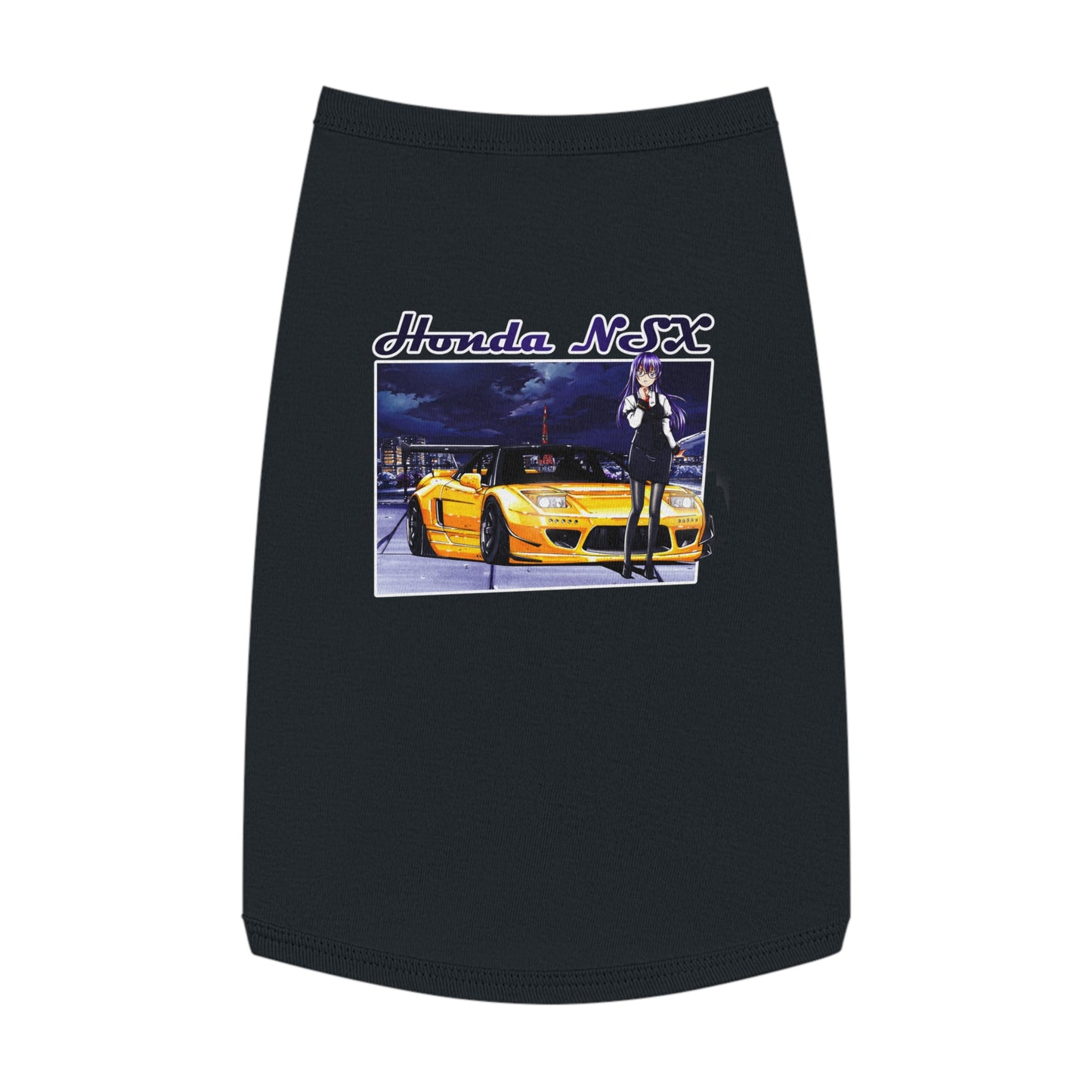 Honda NSX Rocket Bunny Body Kit Dog T-Shirt (Waifu Edition) BACK OF SHIRT