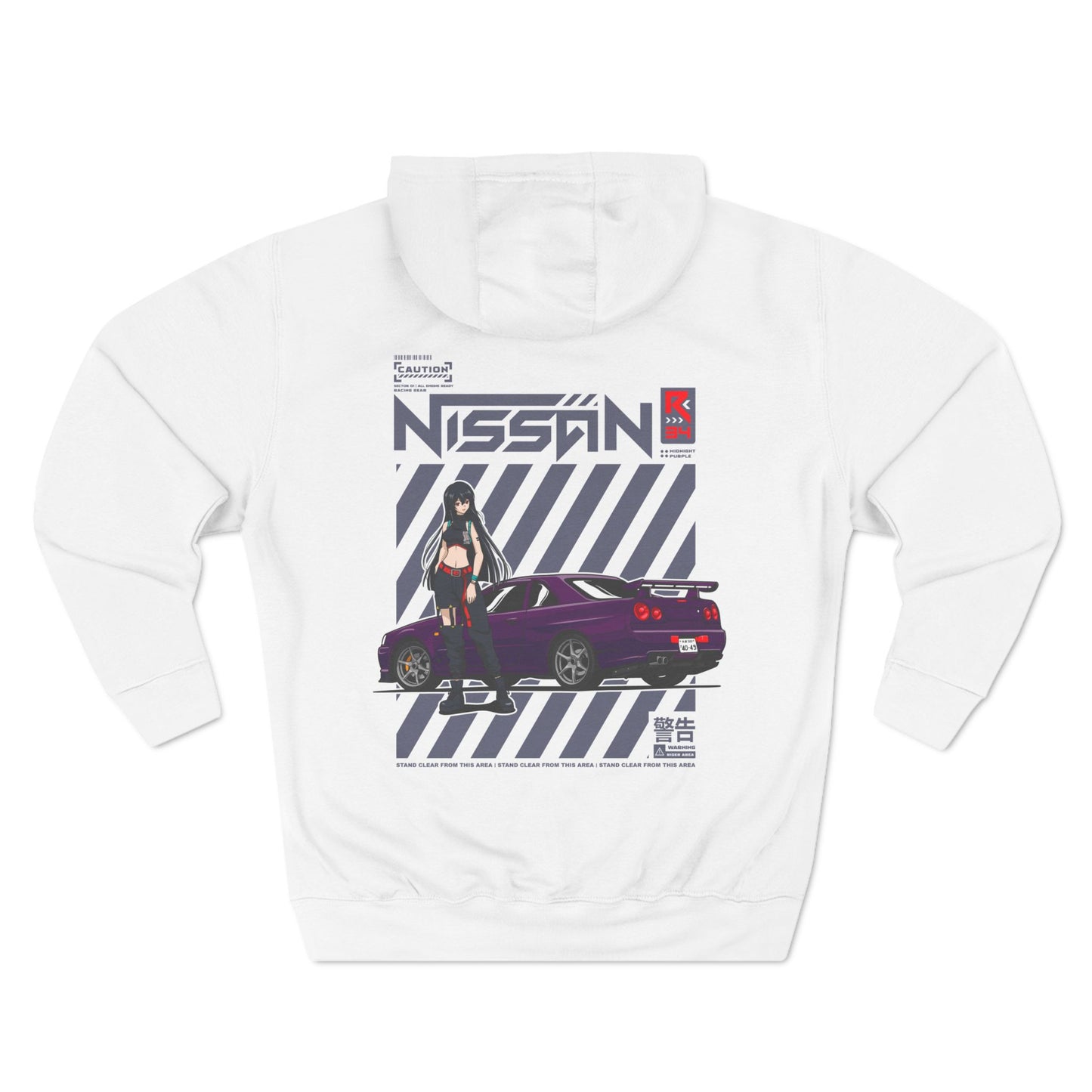 R34 Nissan Skyline Hoodie (Waifu Edition) JDM