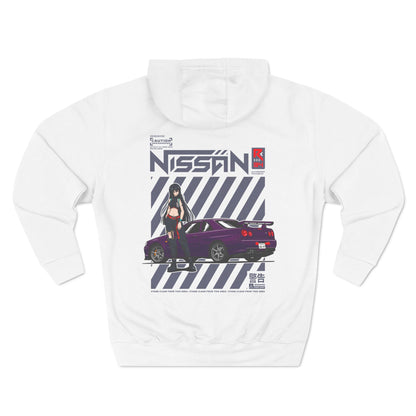 R34 Nissan Skyline Hoodie (Waifu Edition) JDM