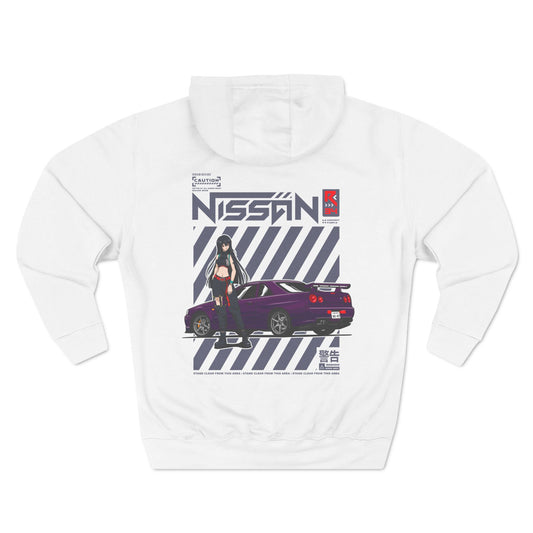 R34 Nissan Skyline Hoodie (Waifu Edition) JDM