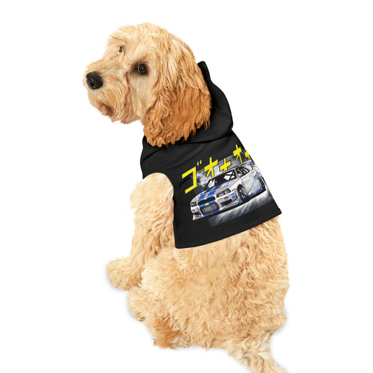 R34 Nissan Skyline Manga Dog Hoodie