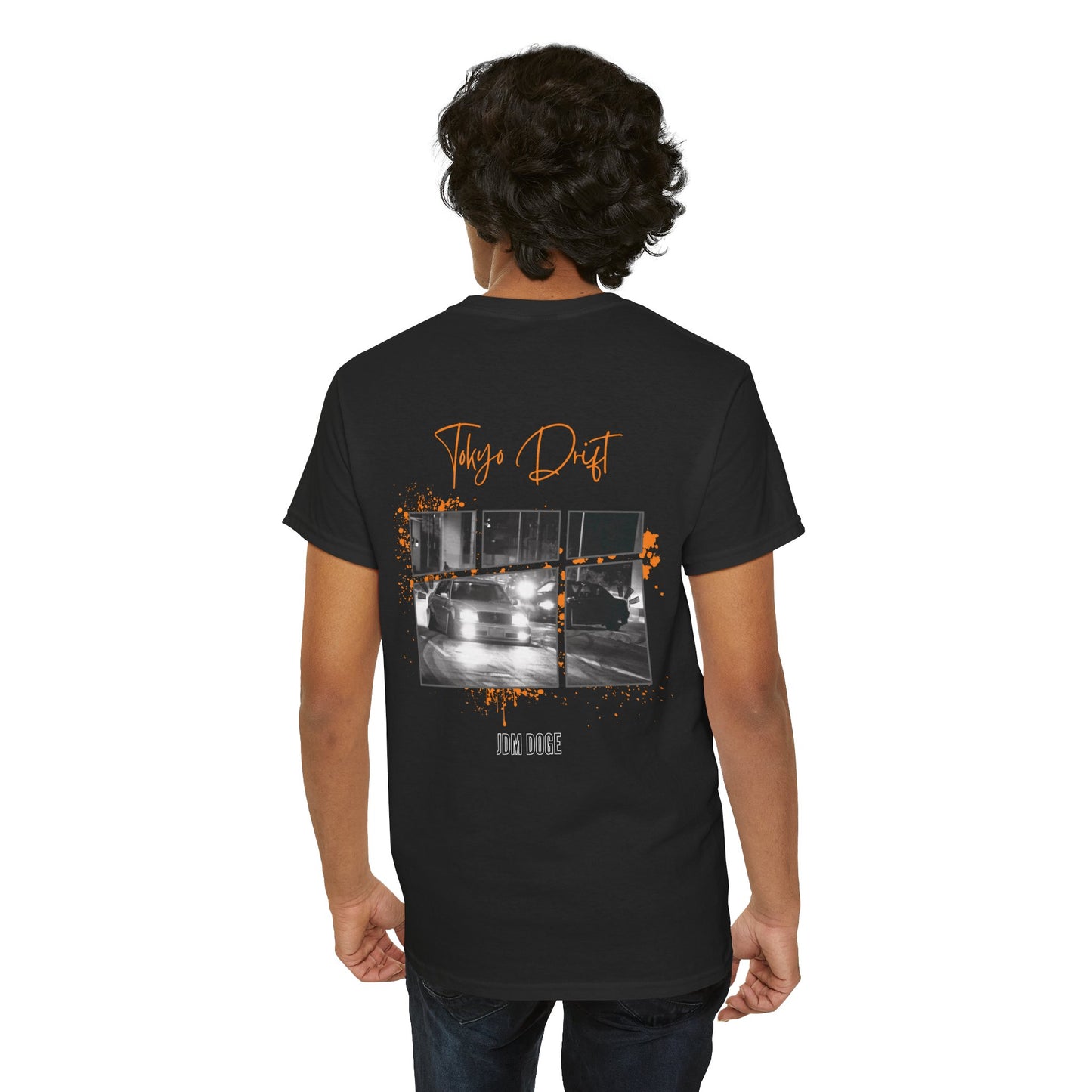 Wear an epic shirt showing cars drifting in tokyo. Match with your dog while you are at it. 