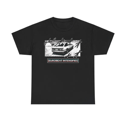 Toyota Sprinter AE86 Trueno T-Shirt (EUROBEAT INTENSIFIES) JDM DRIFT DOGE 