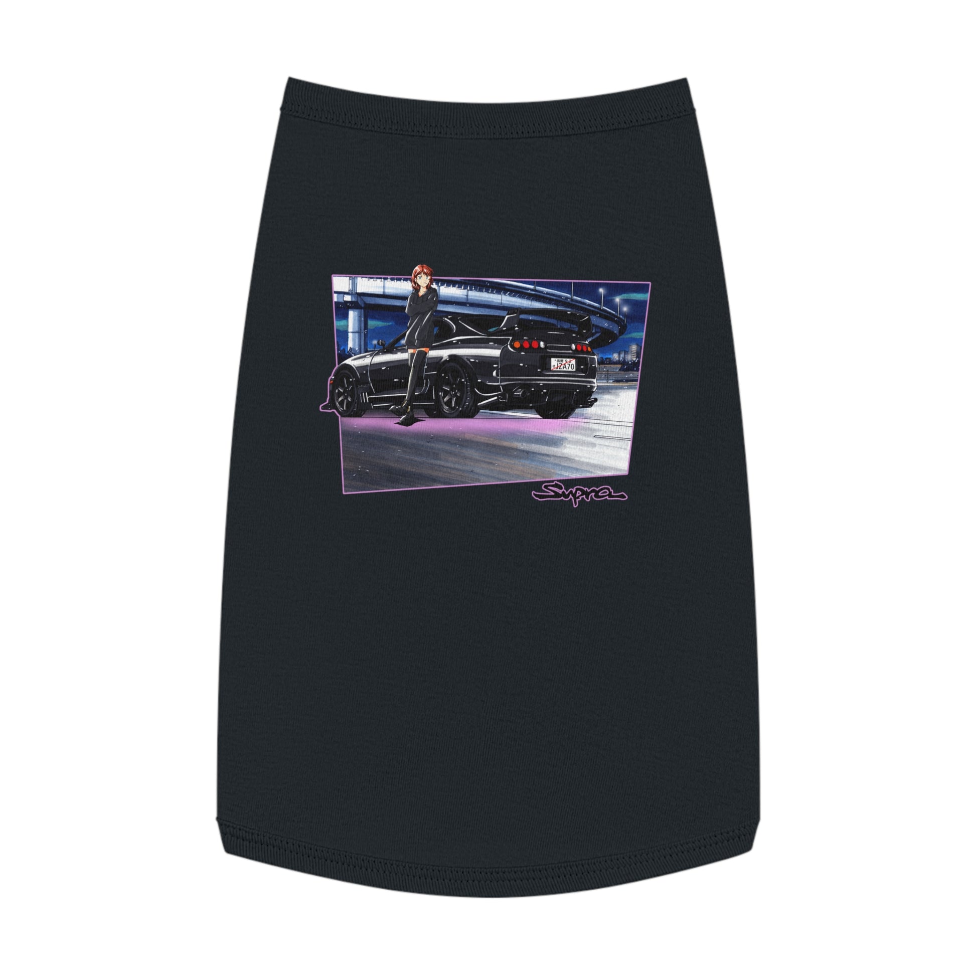 Toyota Supra Mk4 Dog T-Shirt (Waifu Edition) BACK JDM